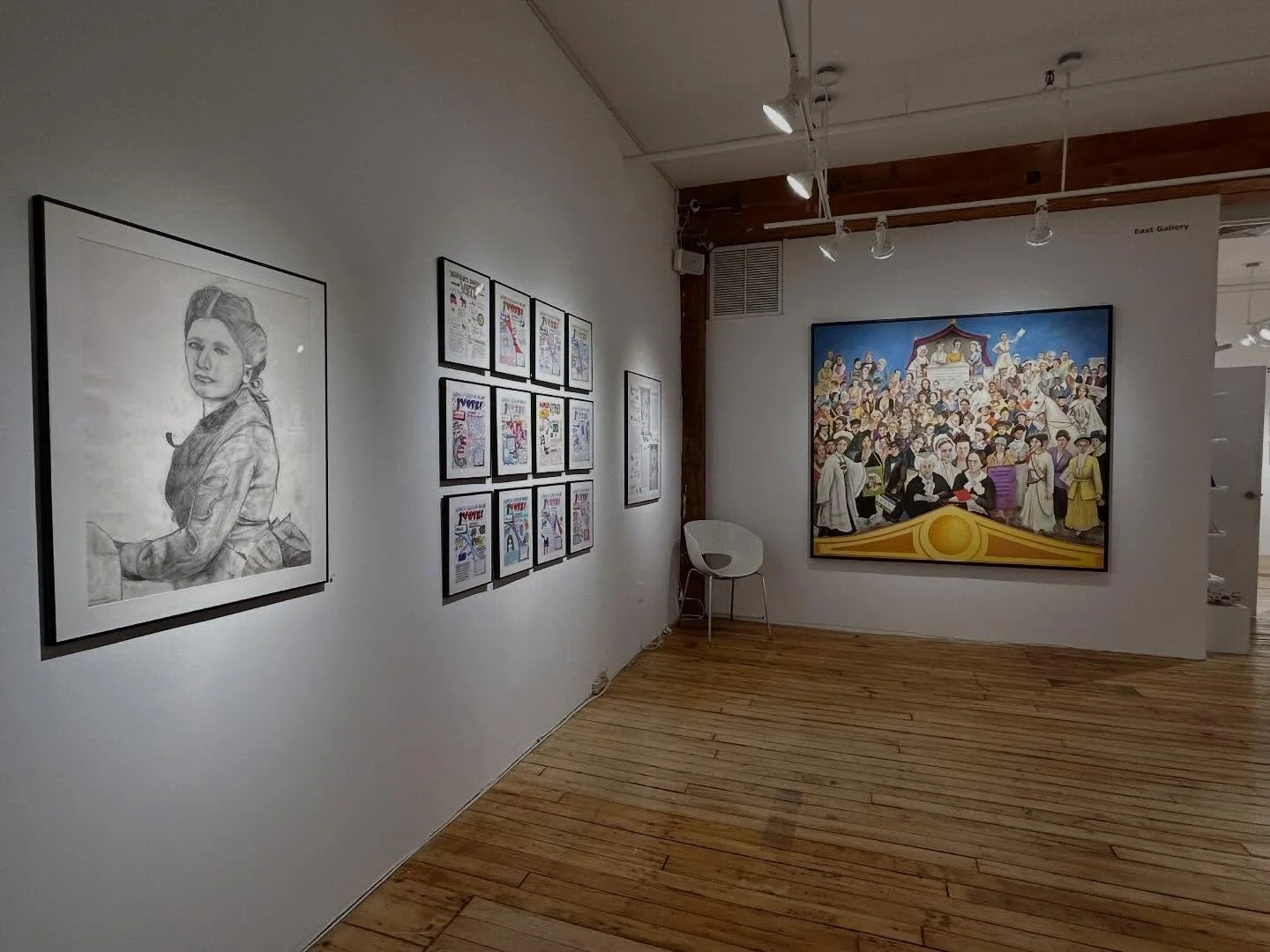 Please join us tomorrow from 6pm - 8pm for the opening reception of Women Leading the Way, a national student art and women&rsquo;s history exhibition created by artist Mireille Miller on view from February 12 through March 10, 2026.&nbsp; 

#WomenLe