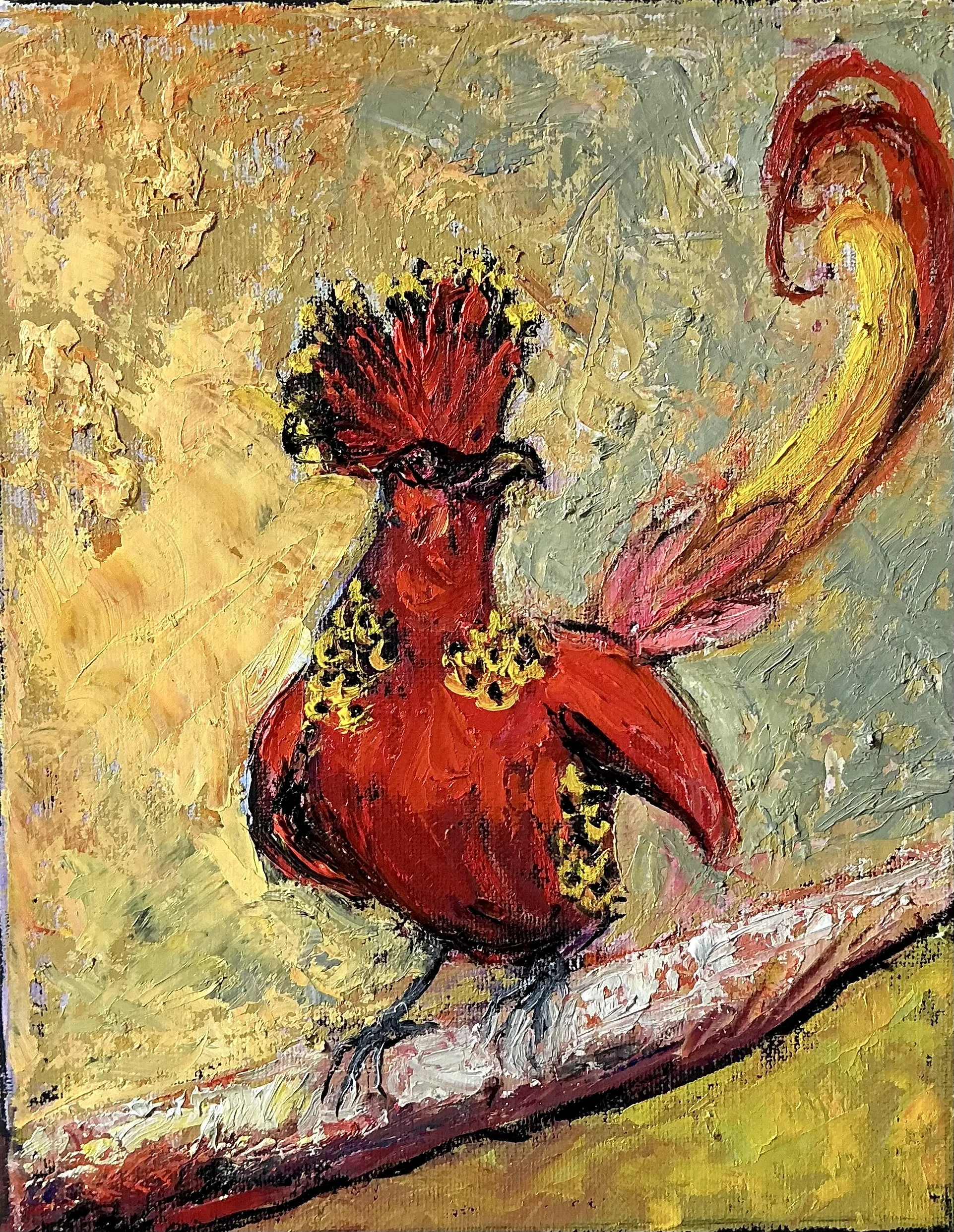 “Lindo” 2026 Oil on Black Canvas 10”X 8” $200.jpeg