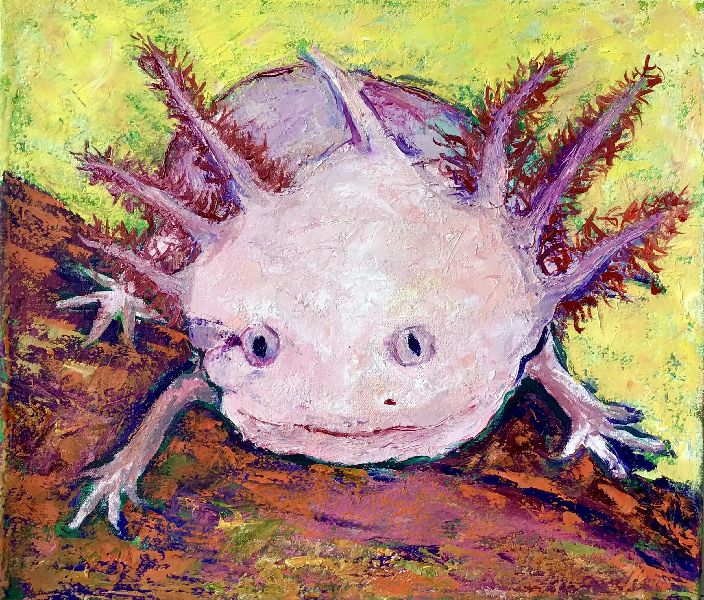 “Oxilote” 2025 Oil on Canvas 13”X 15” $500.jpeg