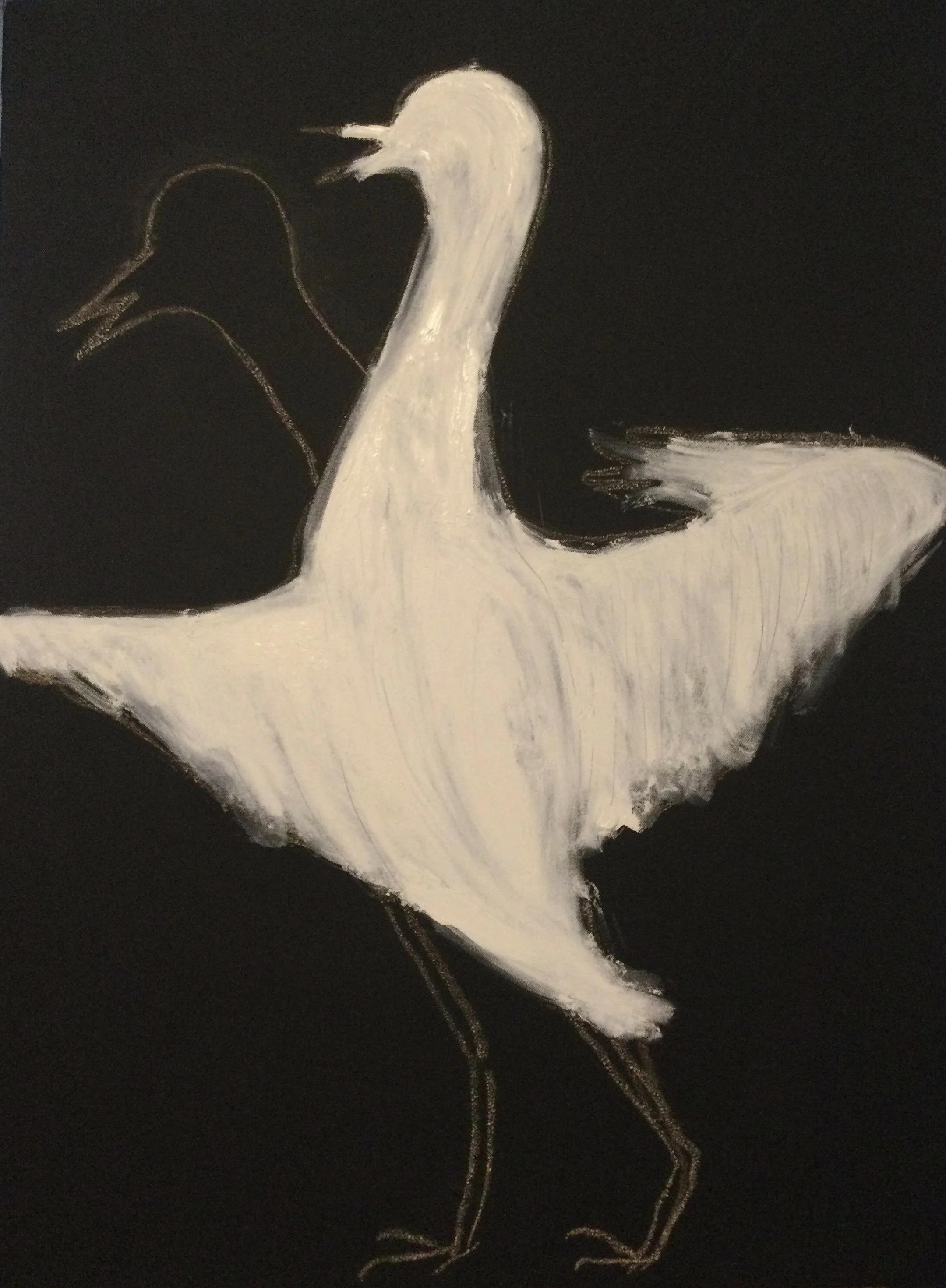 Doks_Crane_oil, chalk on oil, 40x30, $1500.jpeg