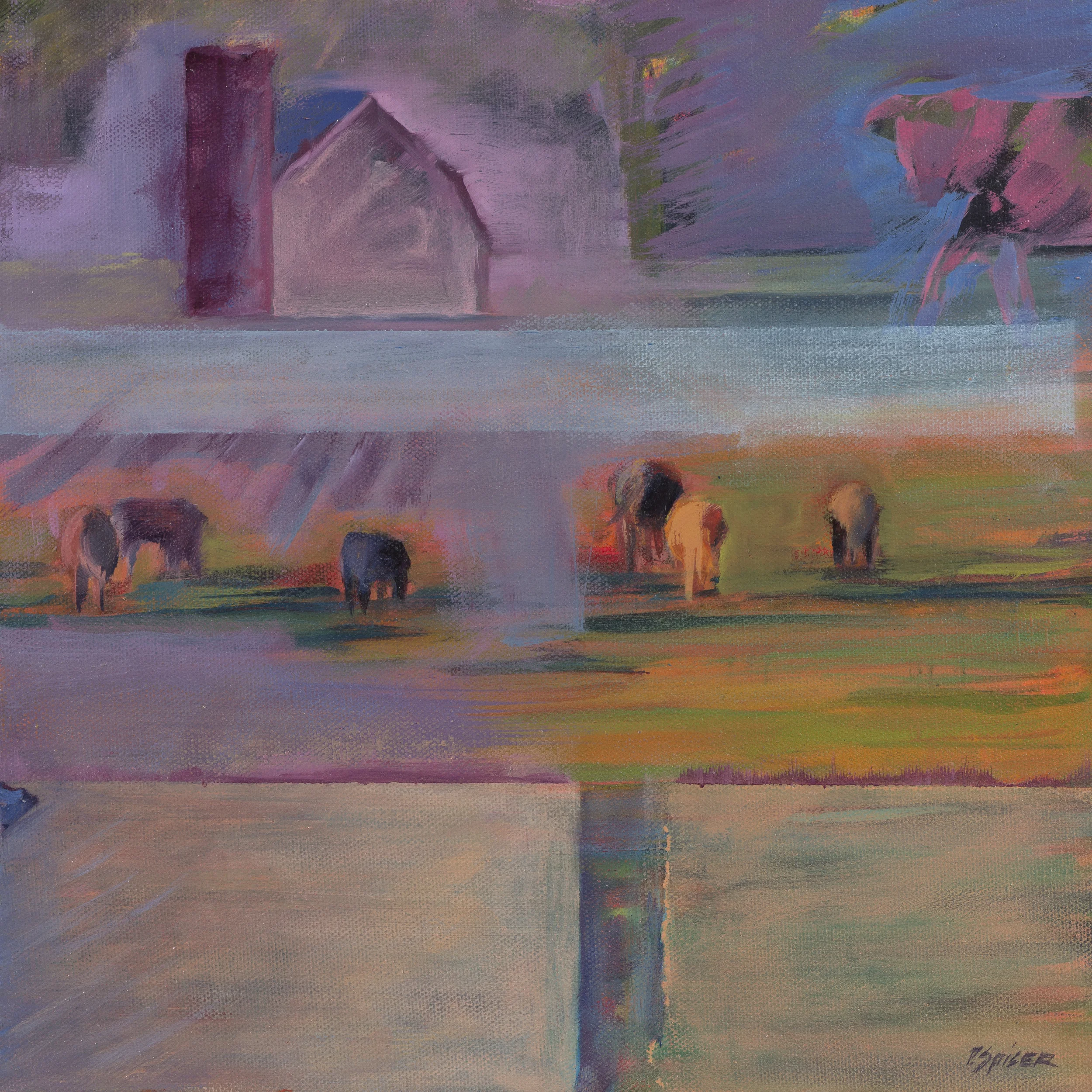 Cow Diptych two