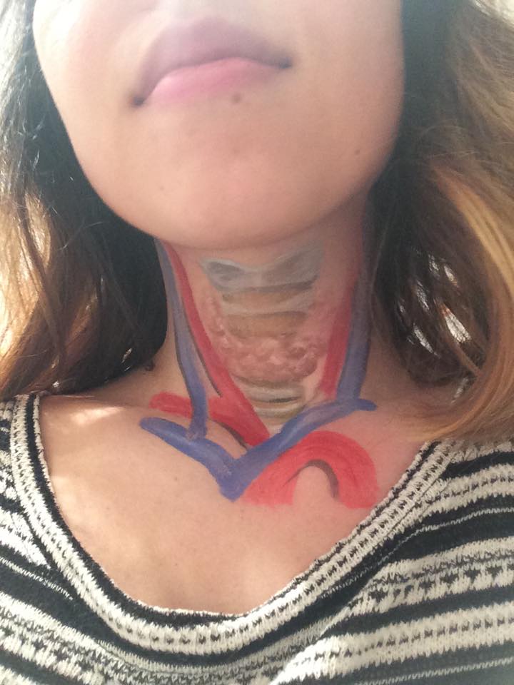 A close up of Emily’s work. I didn’t want to take it off!