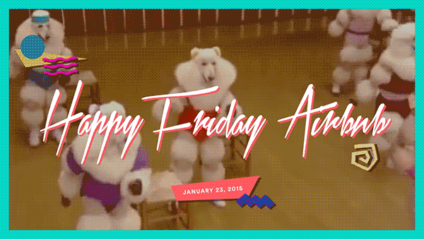 Airbnb Team Meeting: 80s Fitness Friday