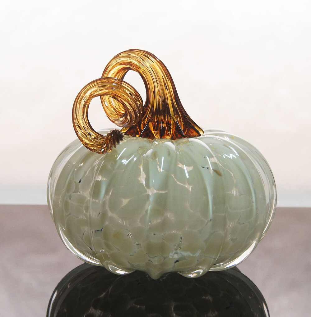 Glass pumpkin omega symbol