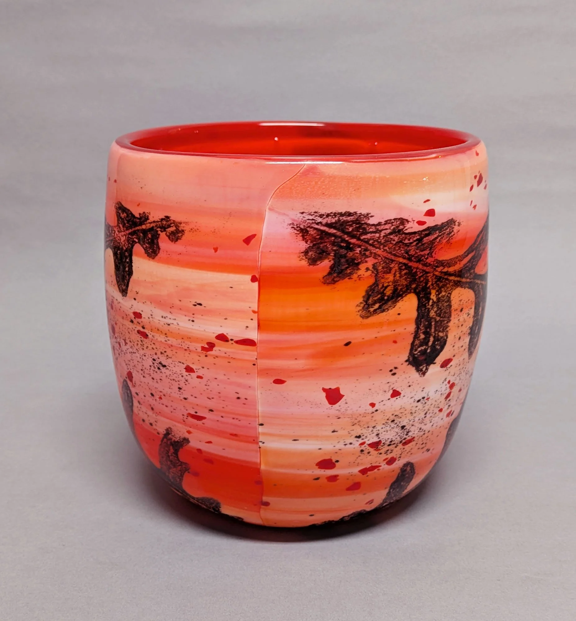 SHD orange swirl oak vase 26 back.jpg