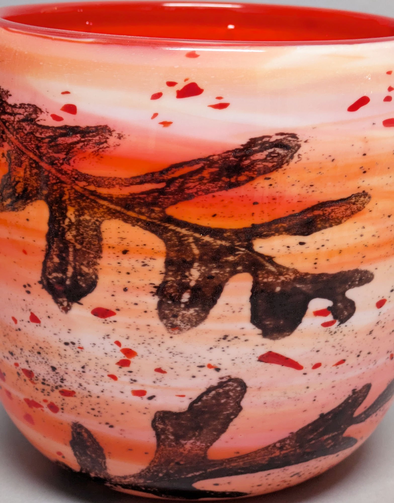 SHD orange swirl oak vase 26 detail.jpg