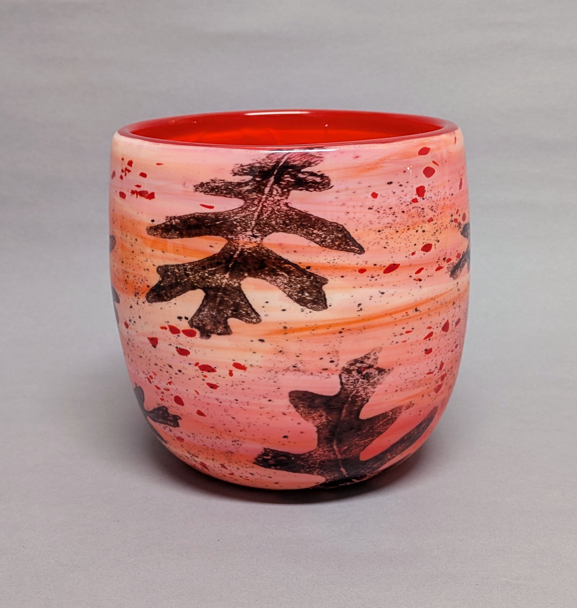 SHD orange swirl oak vase 26 side a.jpg