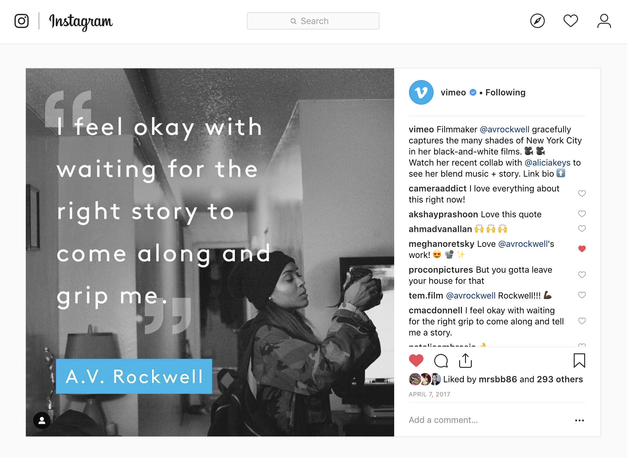 Designed posts – For example, quotes pairing with blog posts.