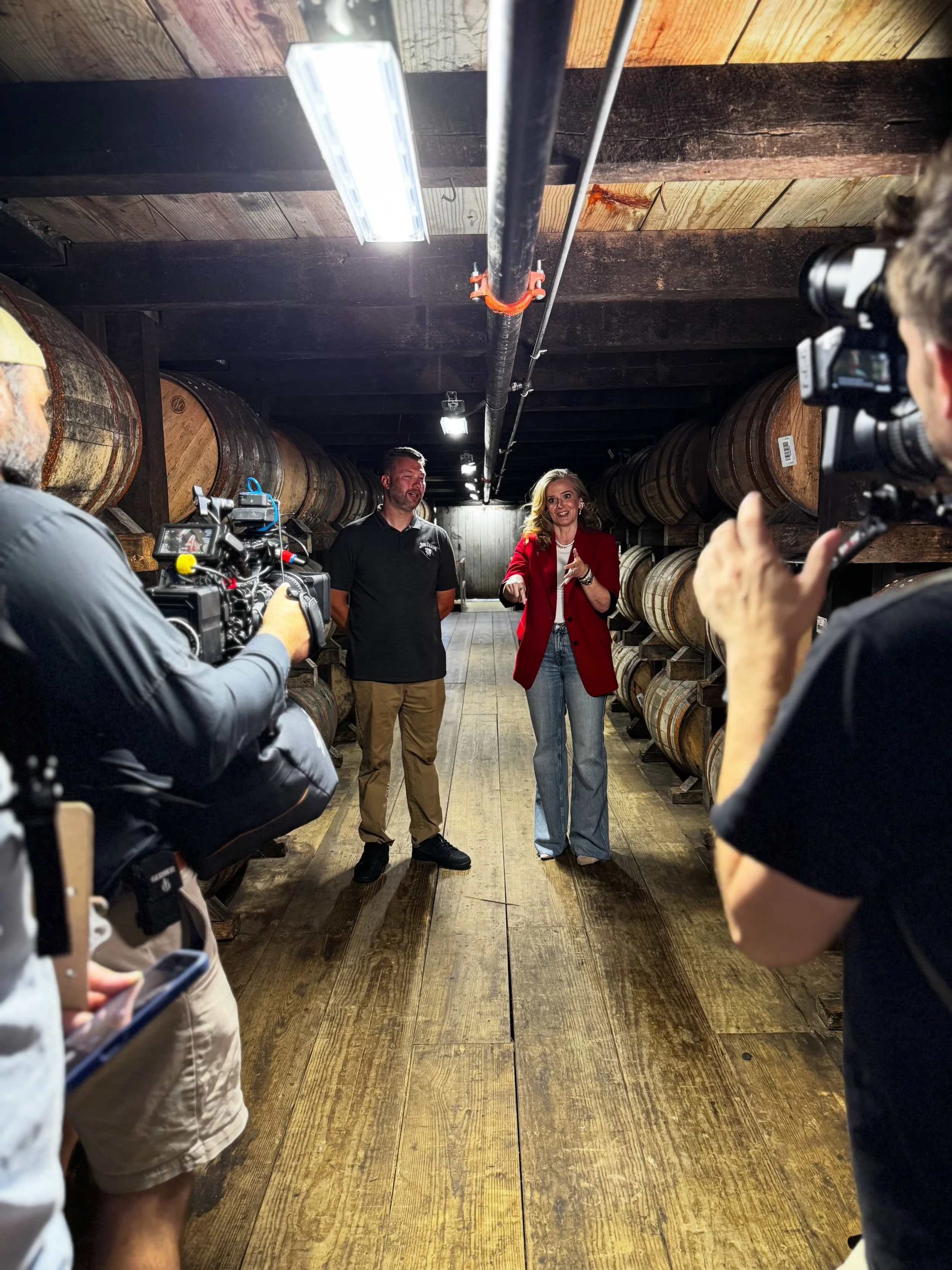 DoP at @jimbeamofficial for @bloomberg // excellent day and crew. Top 3 Set Meal of all time. Wonderful hospitality// producer: @pmbontv host: @christinaruffini B Cam: @Embrown248 @ Sound: @mojofunkster // shot on Sony FX family: 3, 6 &amp; 9 // lot 