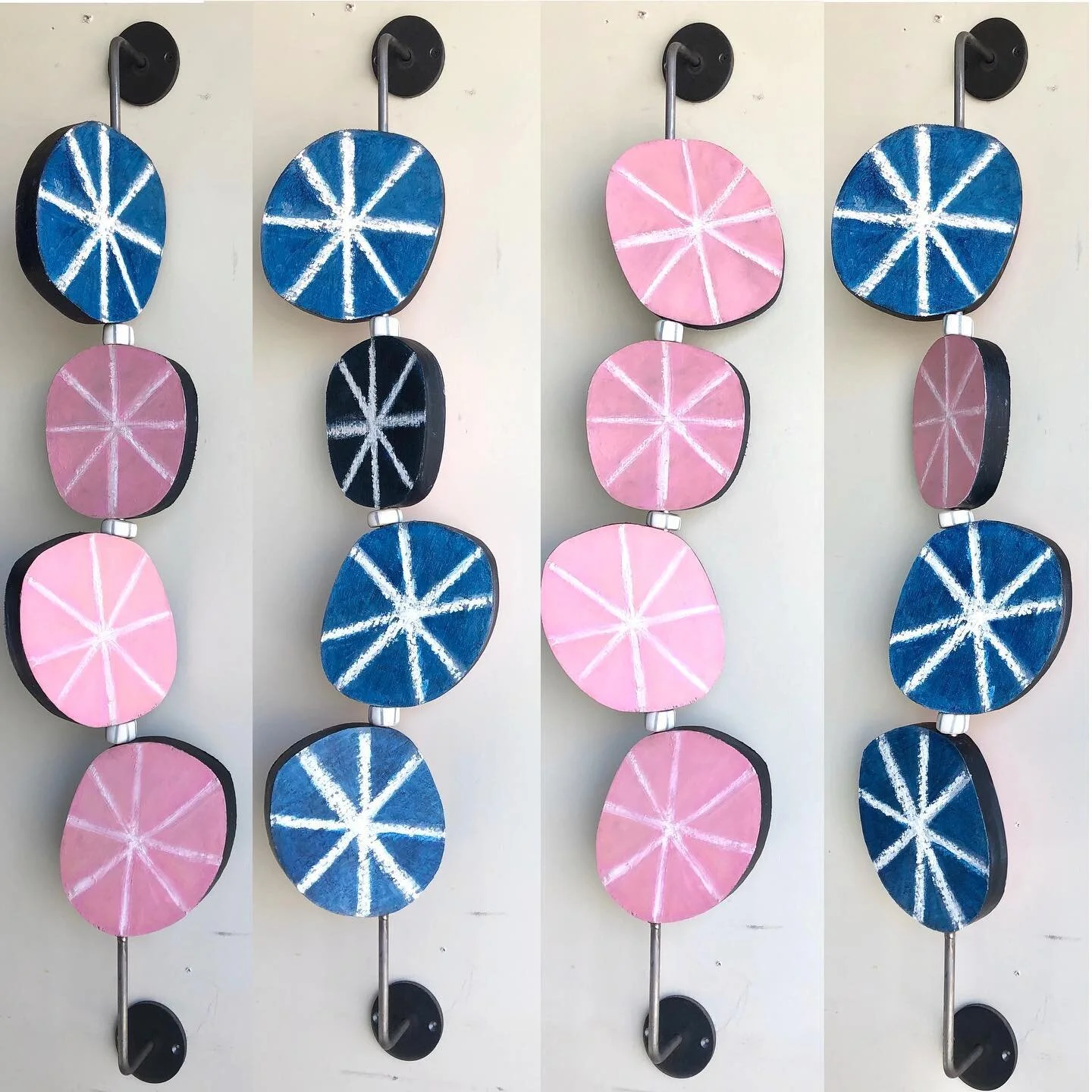 One kinetic sculpture, so many different configurations! Which one is your favourite? #kineticart #kineticsculpture #torontoartist