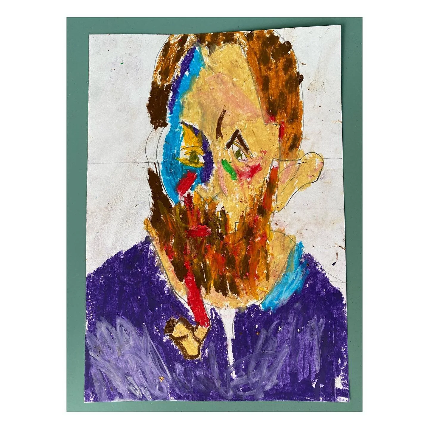 Another one just came in. Bravo! Andre Derain, Portrait of Matisse (1905) was our inspiration for today&rsquo;s #pastel class