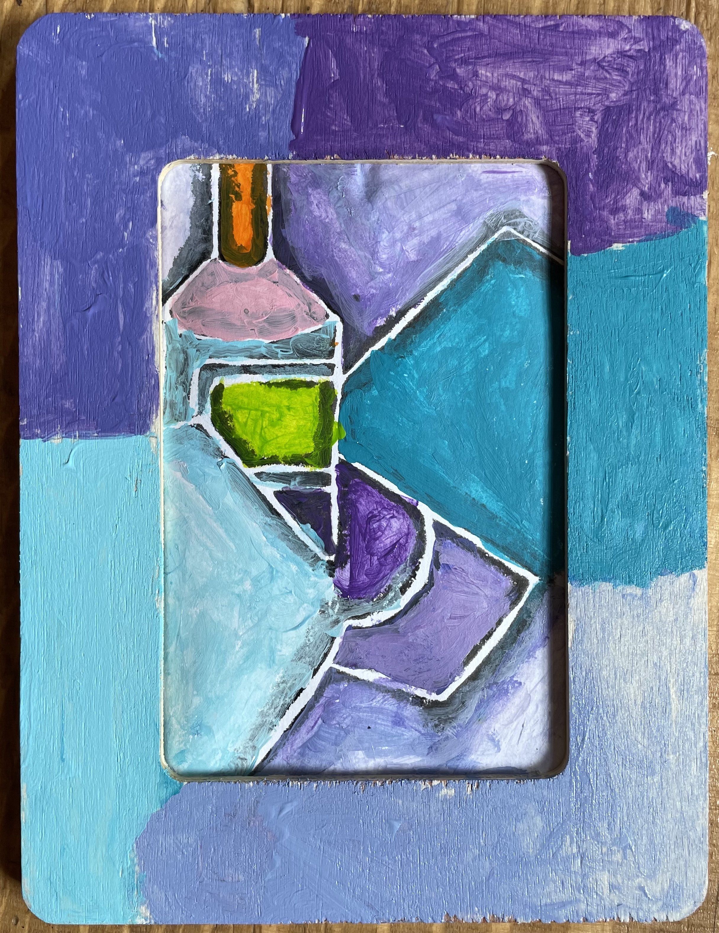 cubist print and acrylic in frame.jpg