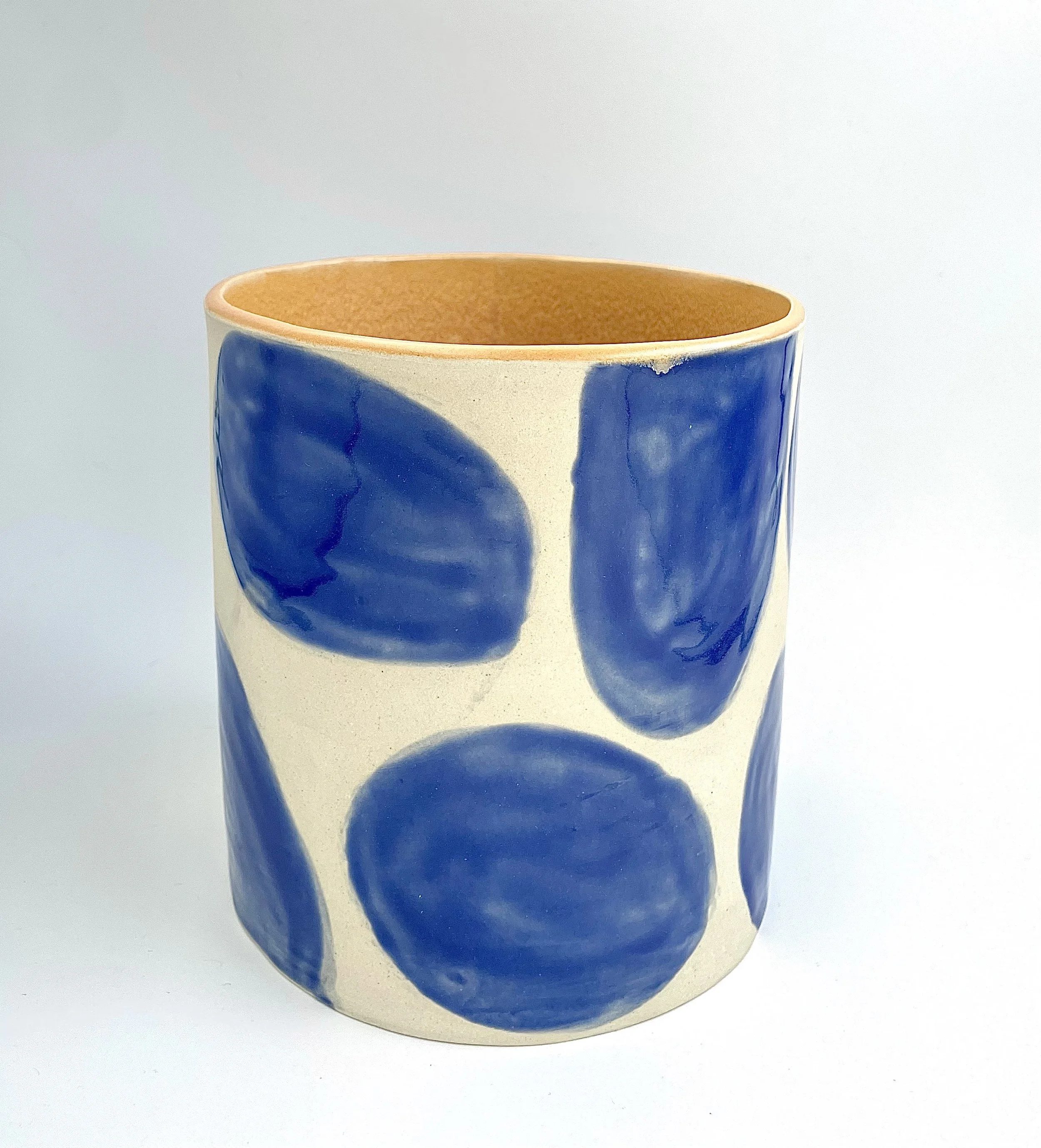 large moroccan spot slab vase with saffron inside.jpg