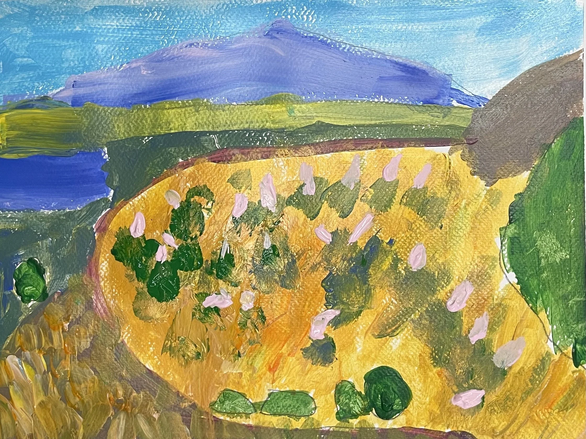 Cezanne acrylic Mont Sainte Victoire.jpg