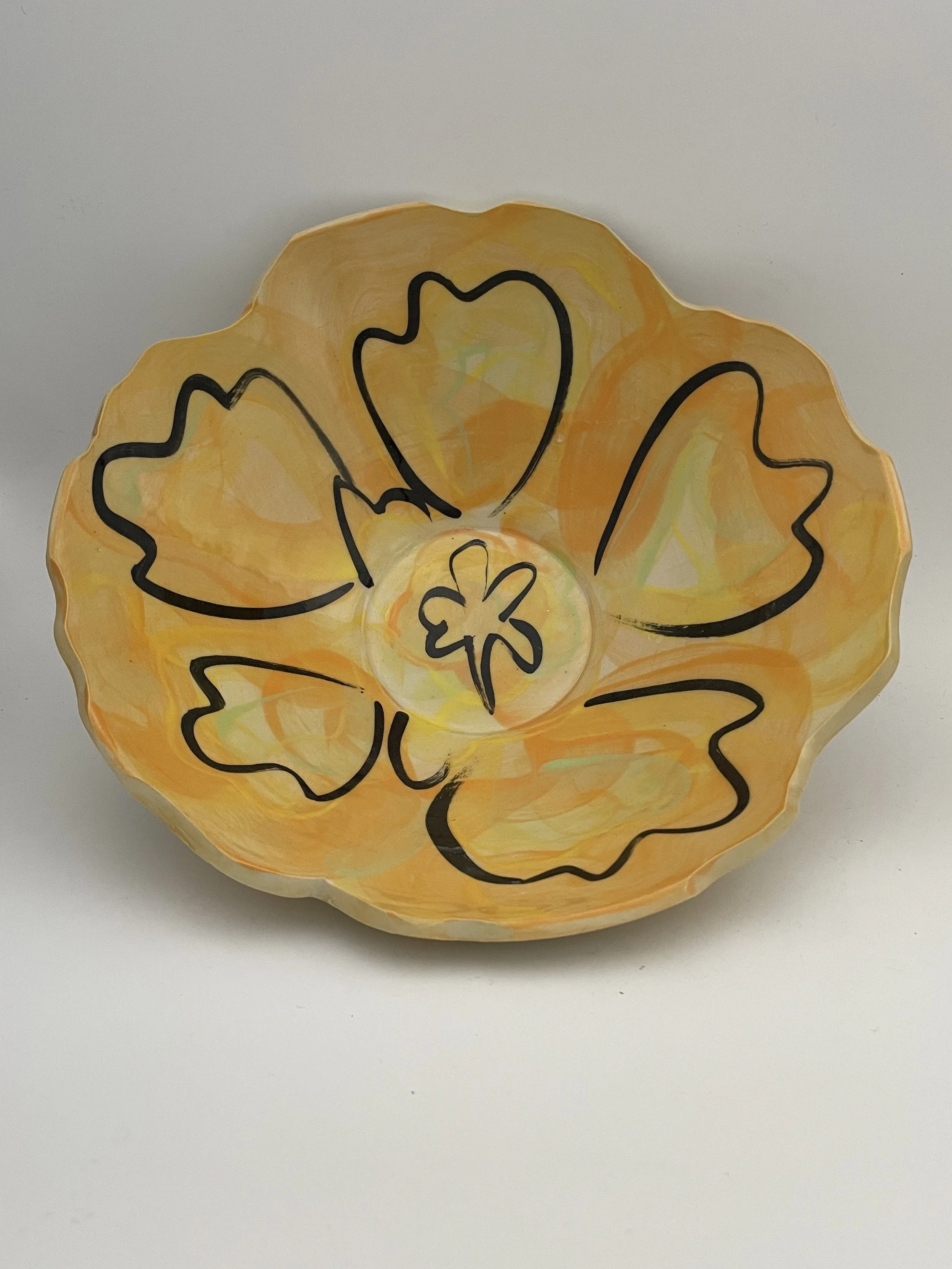 Flower Serving Bowl