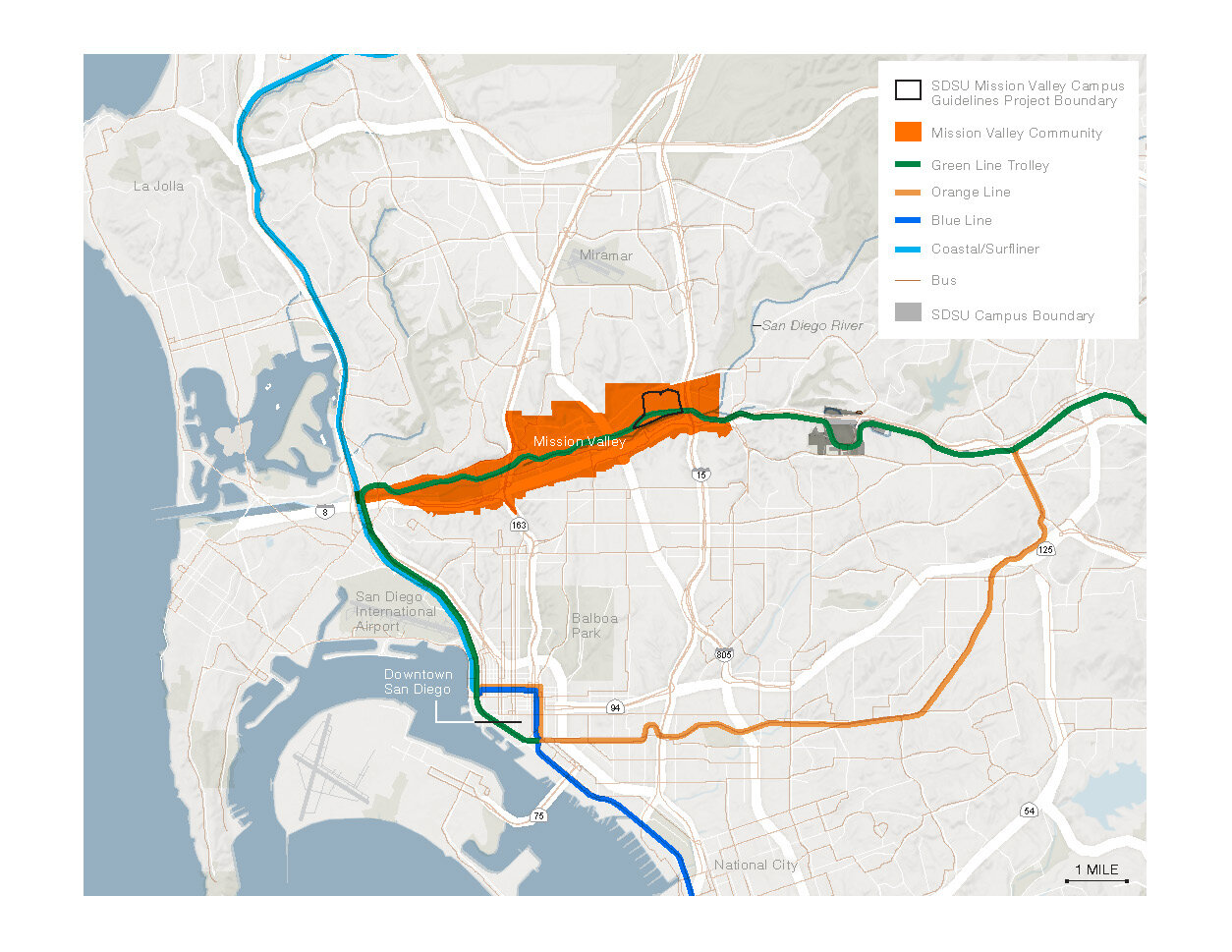 Transportation components regional map