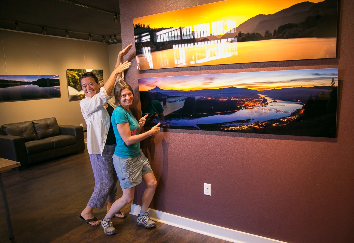 Dana and Meleanna excited about deciding on "Gorgeous Expanse" 