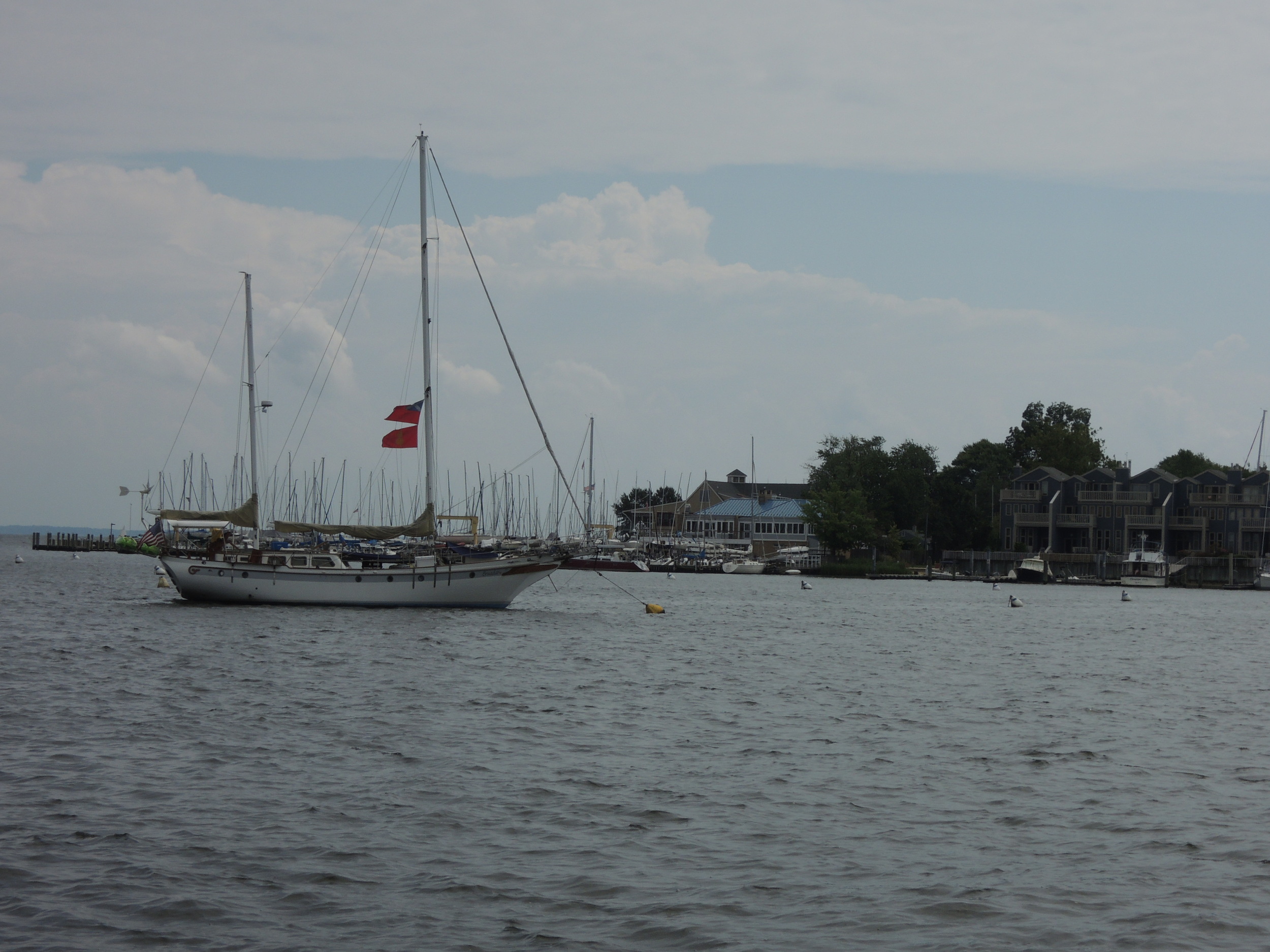 On the water