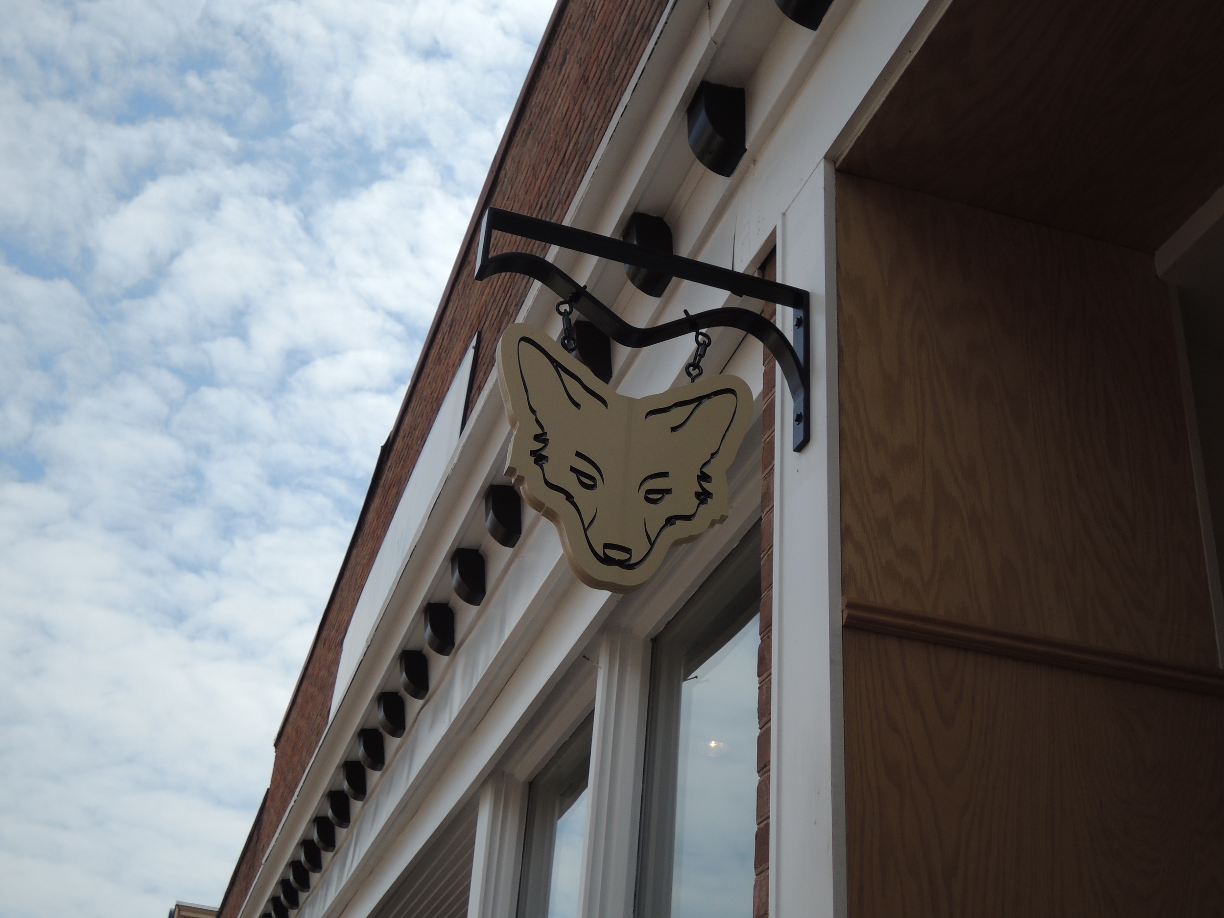 Absolutely loved the sign to this shop, and the sky looks beautiful as well!
