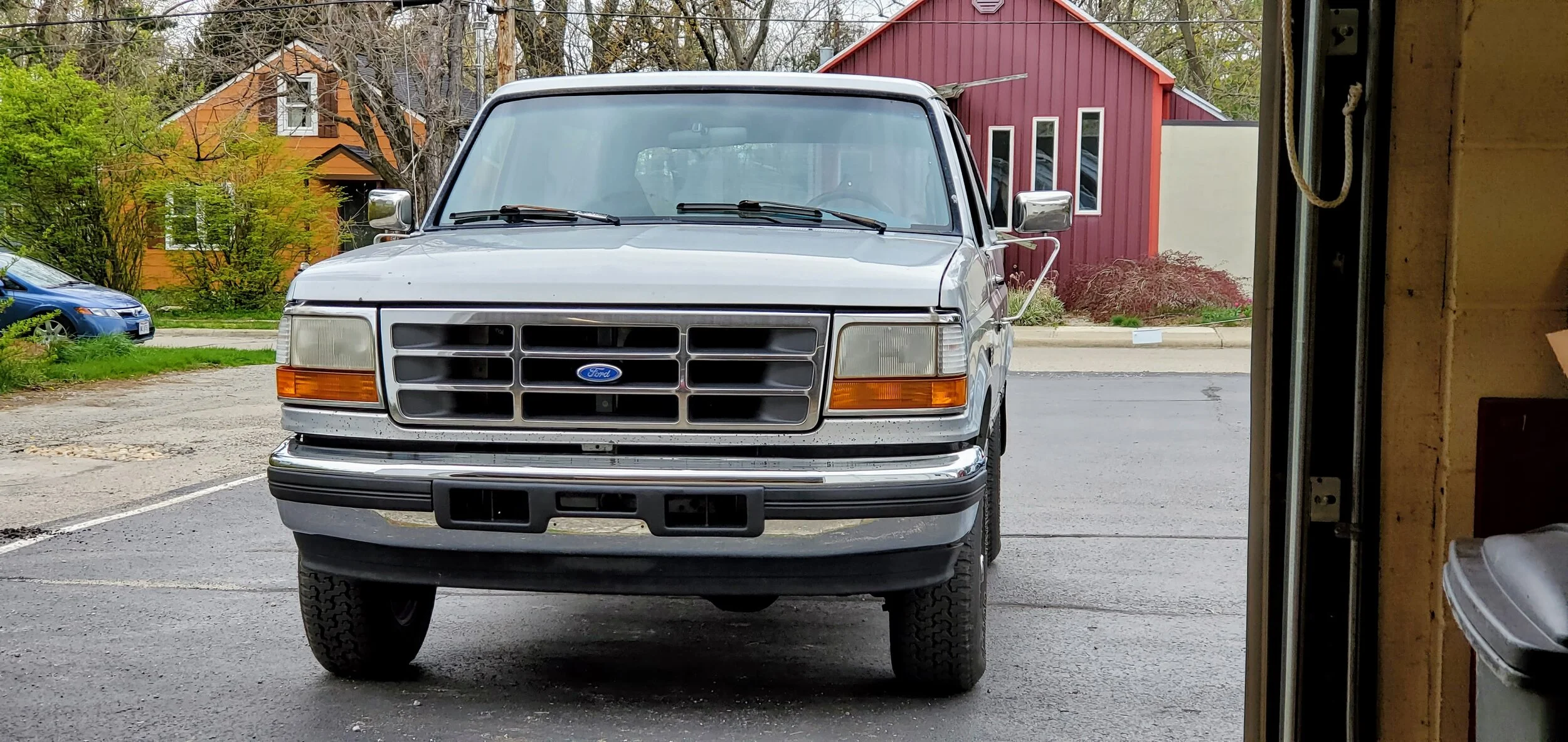 This shows the new front bumper in all its glory.