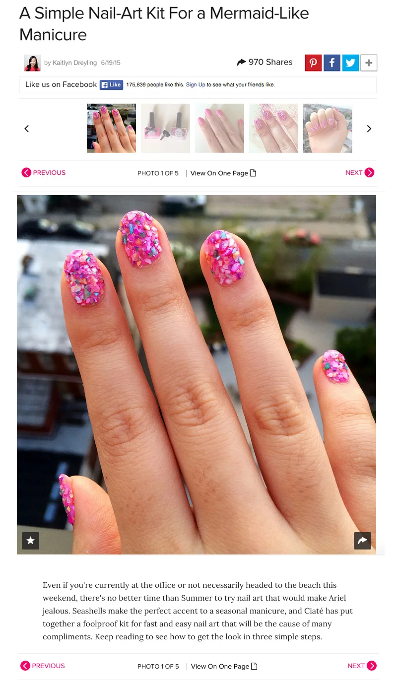 Seashell Nail Art Tutorial