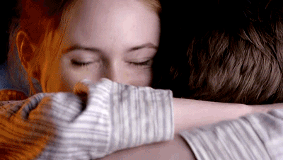 Amy and Doctor hugging.gif