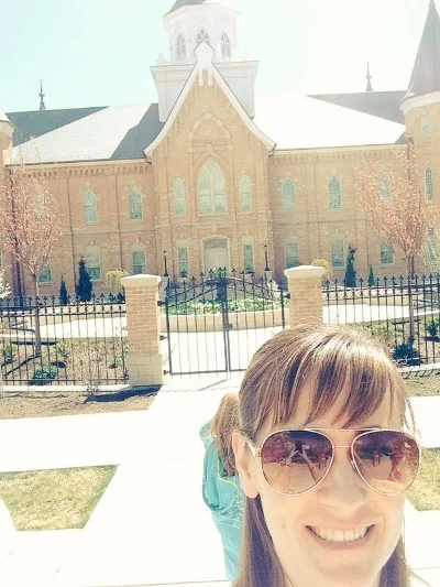 Me in front of the new Provo temple