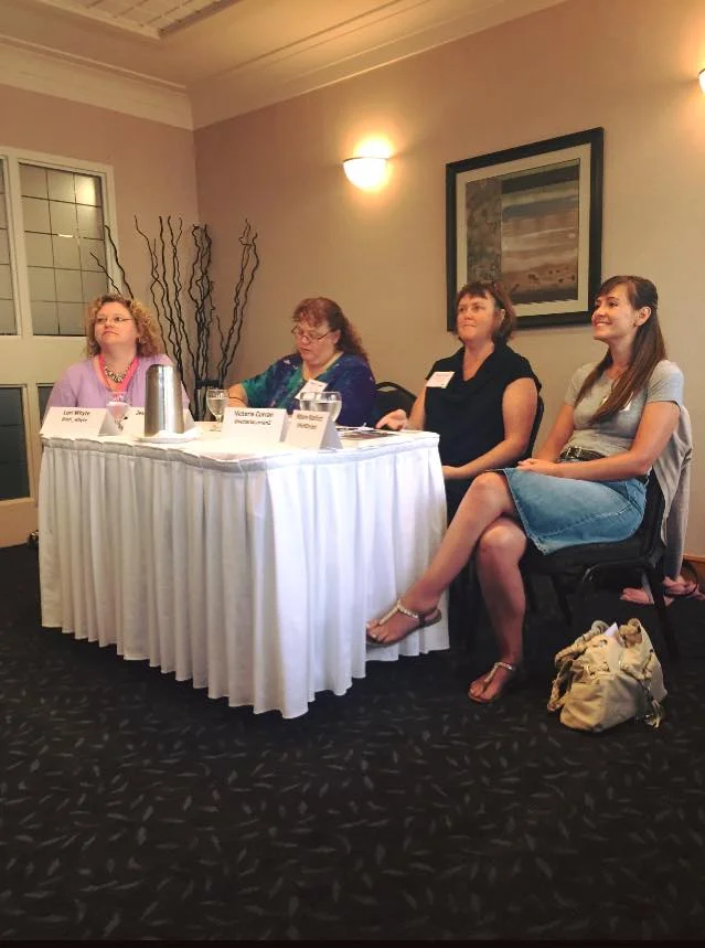 On a panel about romance heroines with authors Lori Whyte and Jessica L. Jackson, and Harlequin senior editor Victoria Curran