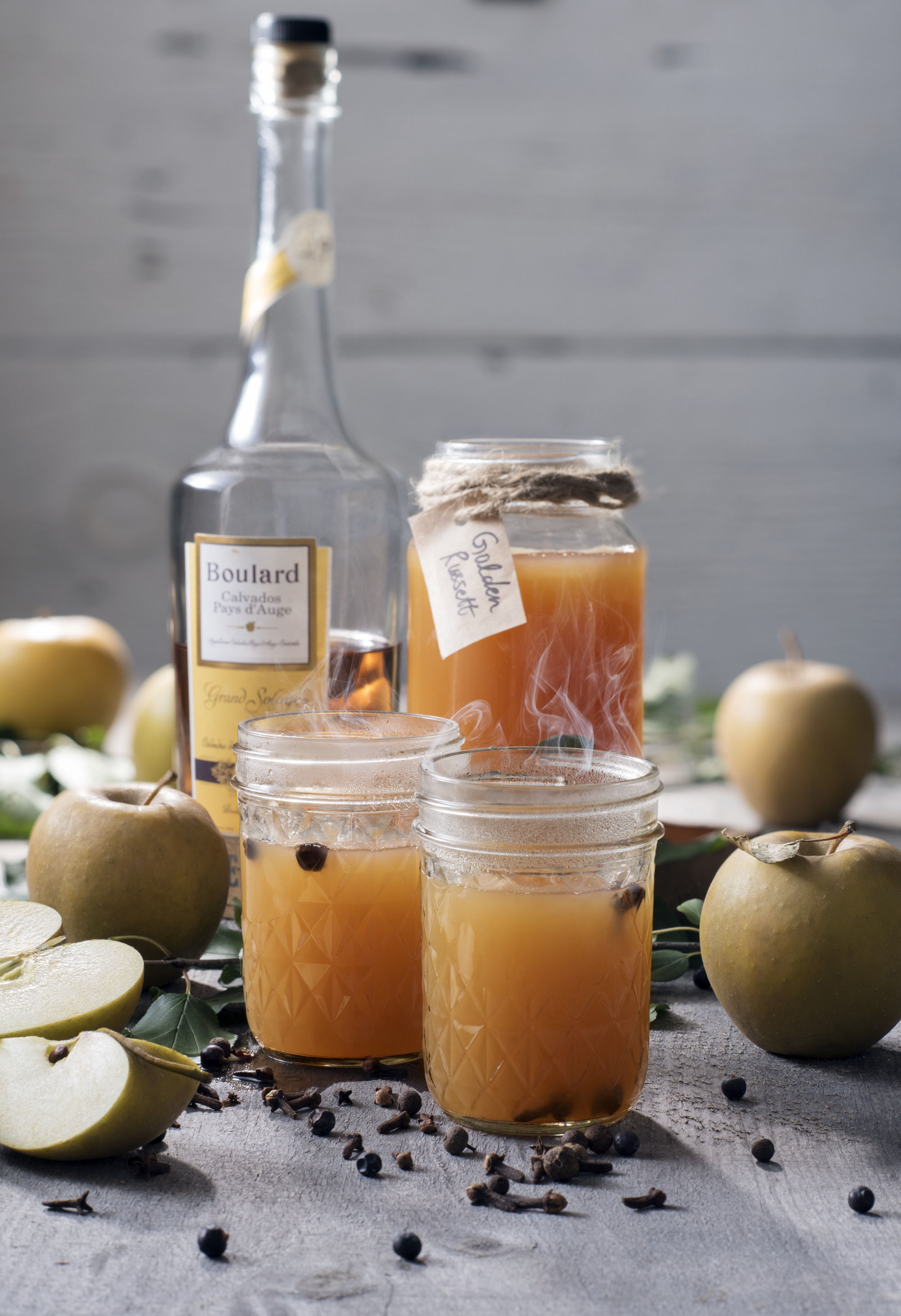 Calvados apple brandy cocktail