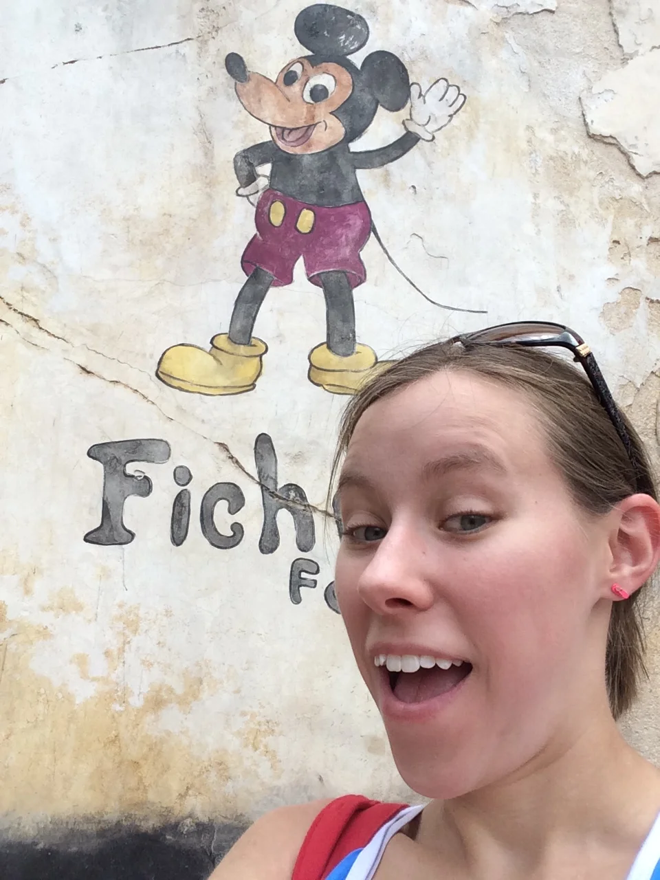 To end this photo tour, I was able to take a selfie with one of the new "not-so Hidden Mickeys" of the Market. 