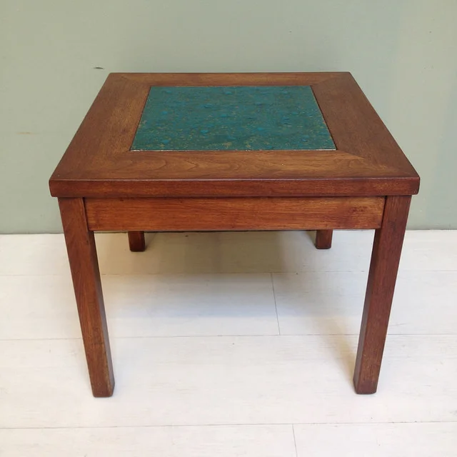 Brown Saltman Side Table Set End Table Pair Two Square Constellation Series Walnut_06.jpg
