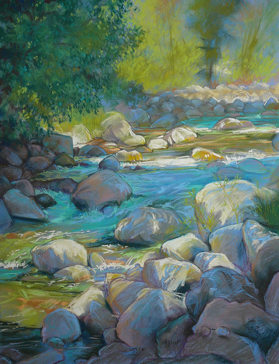 Shadows Across the Creek - Glenwood Canyon