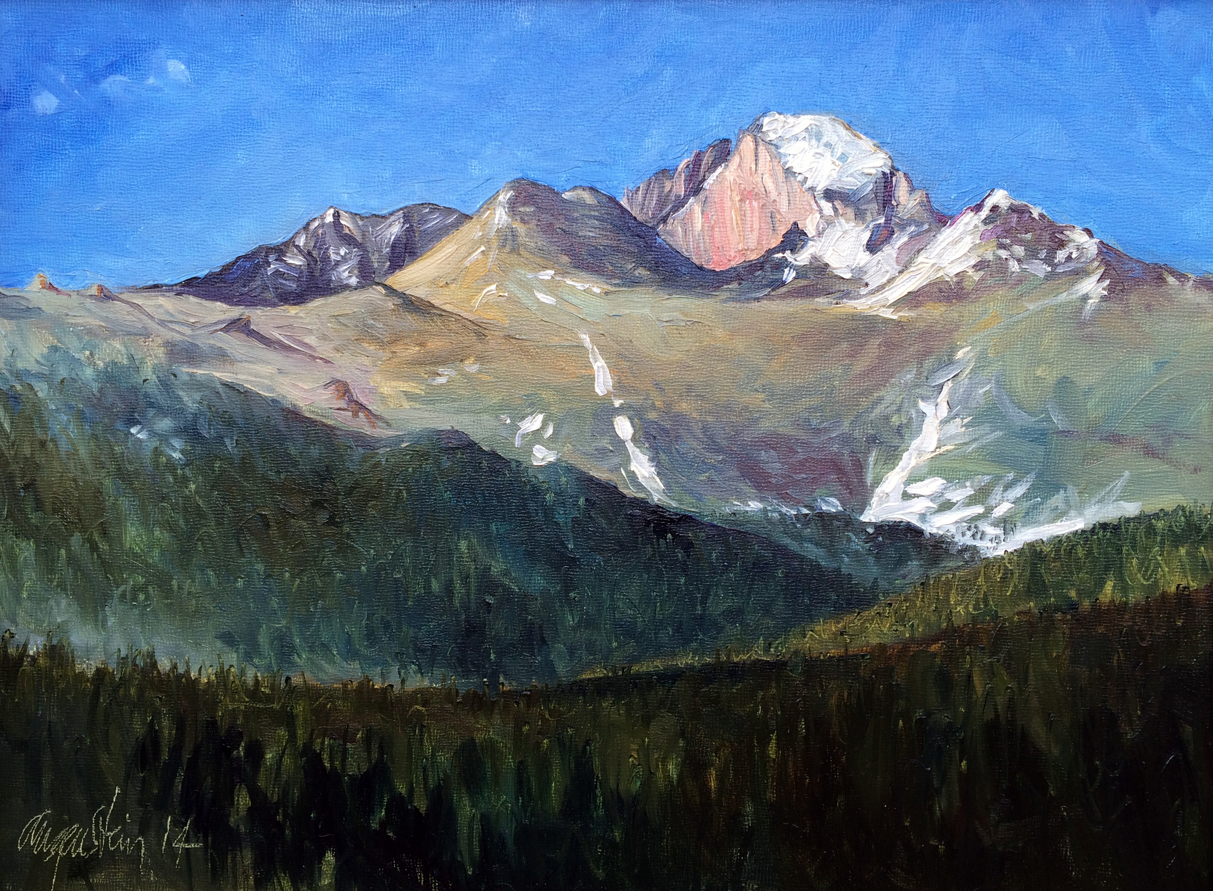 Longs Peak from over Morraine Park