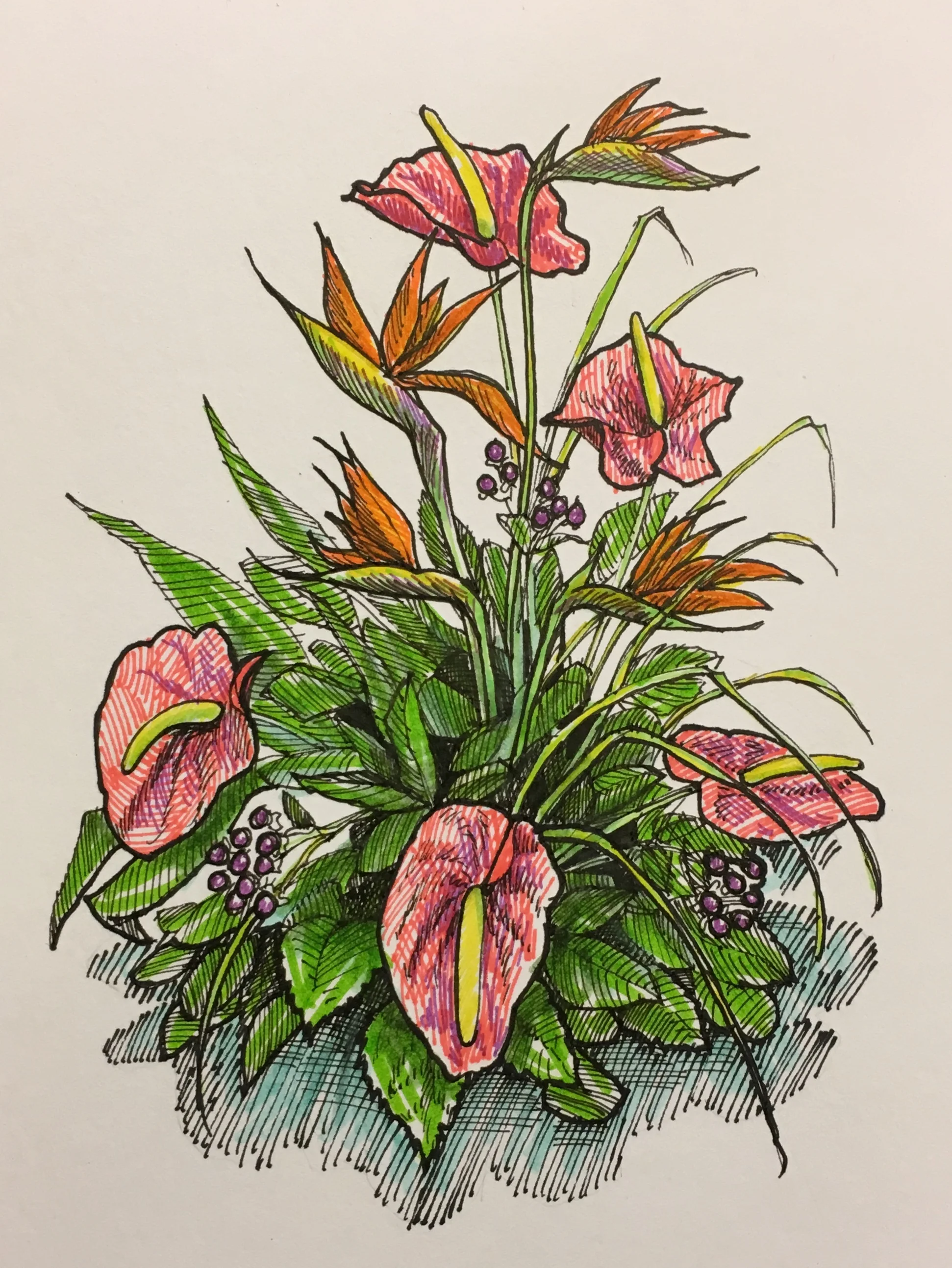 Bouquet - INKTOBER DAY 9