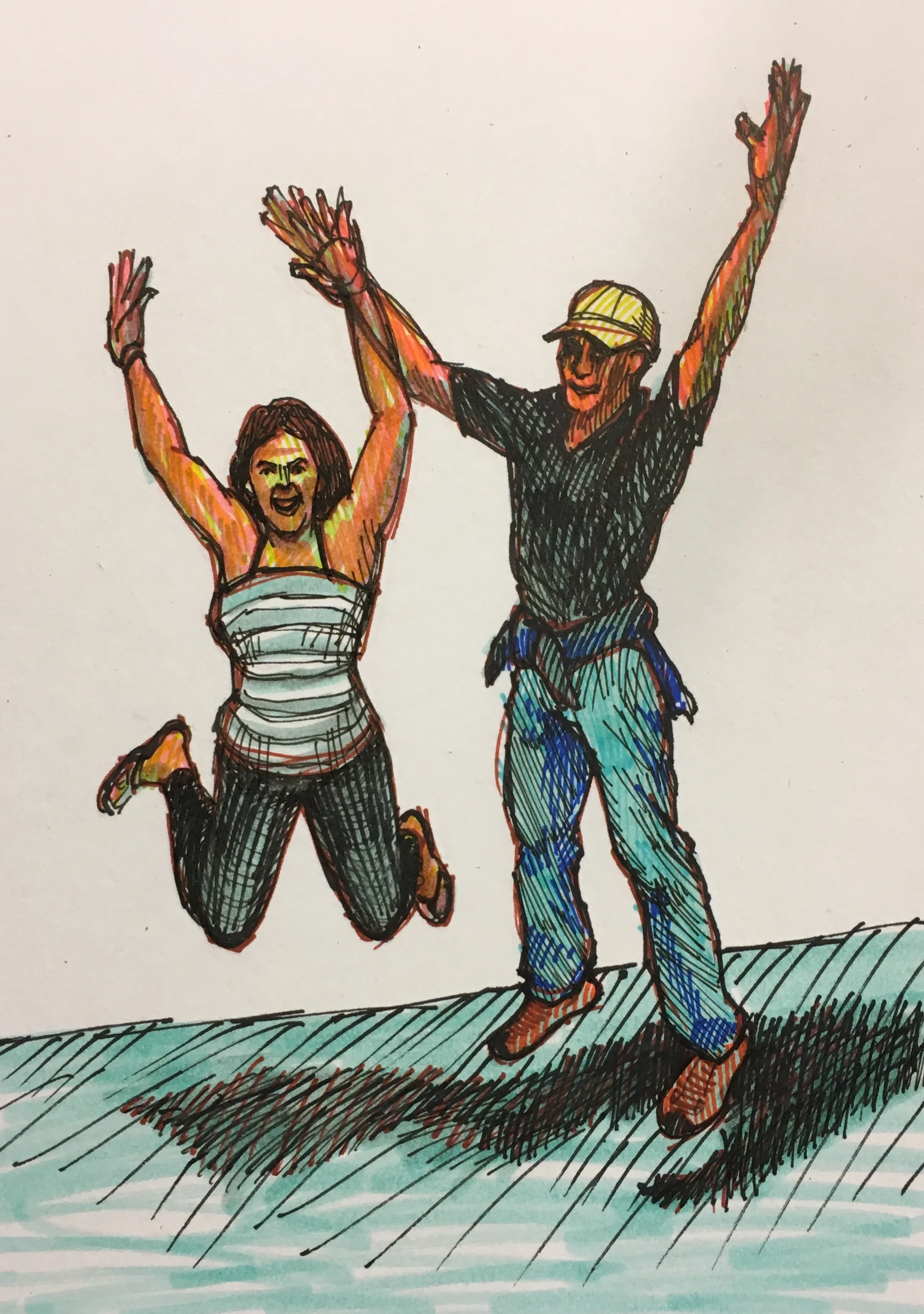 Jumping for Joy - INKTOBER DAY 10