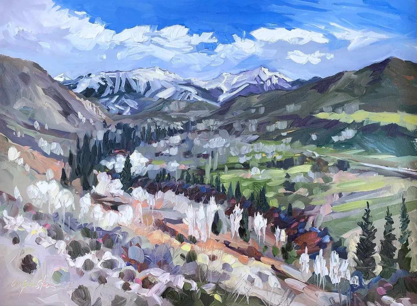 Snowmass from Watson Divivde Cutoff