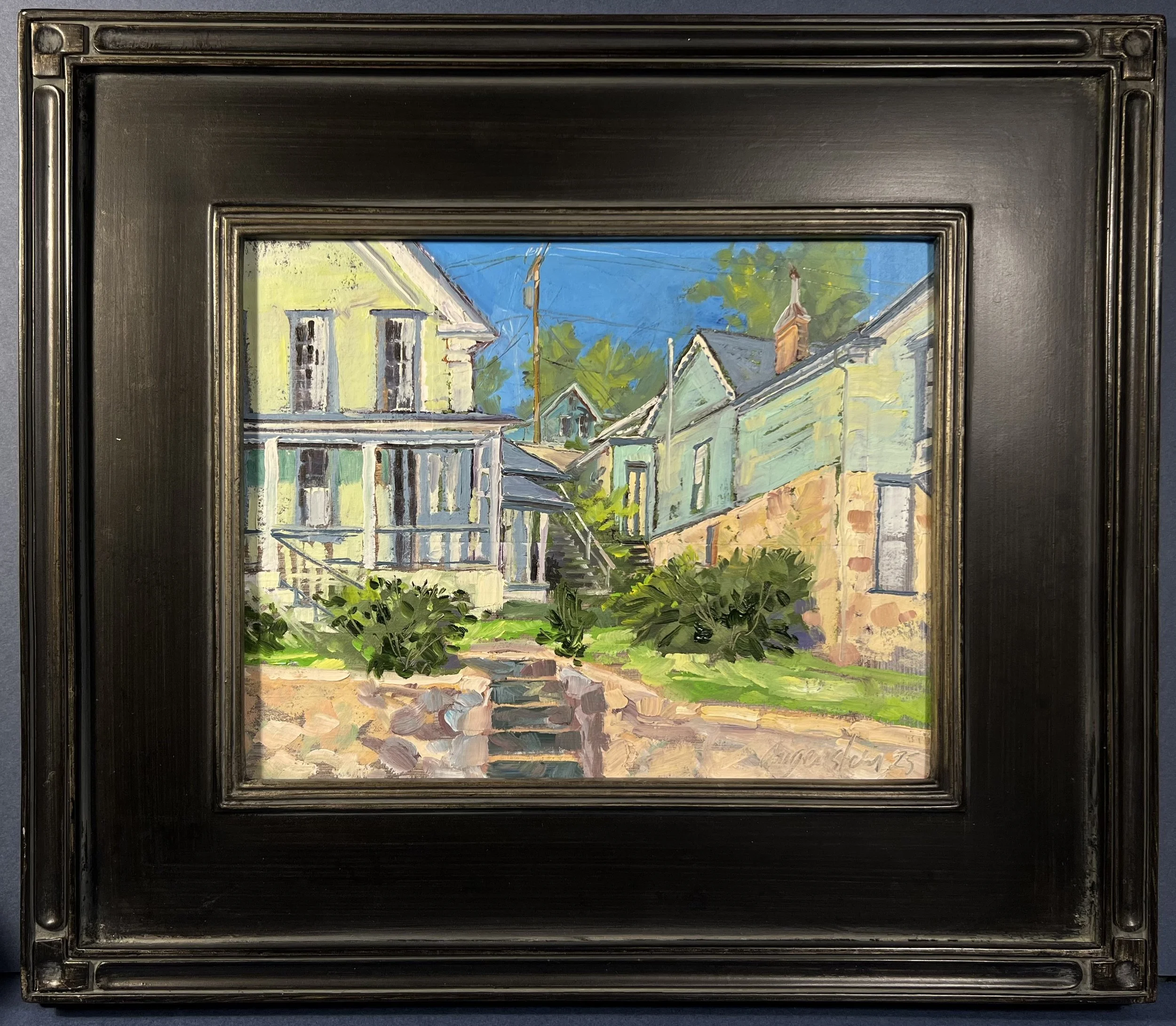 Houses and Path - Central City (Plein Air)