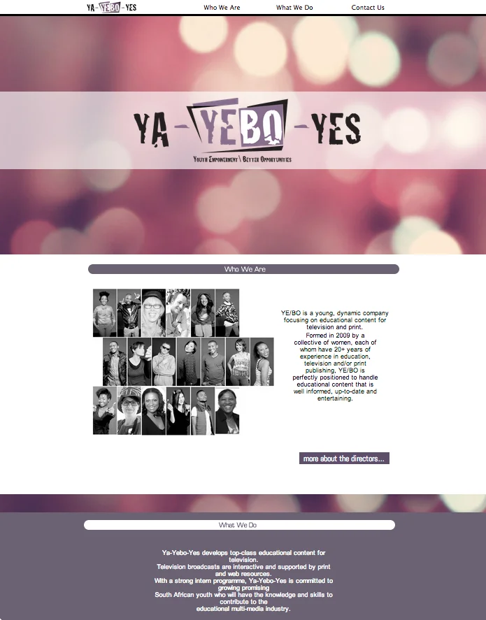 Website - Ya-Yebo-Yes