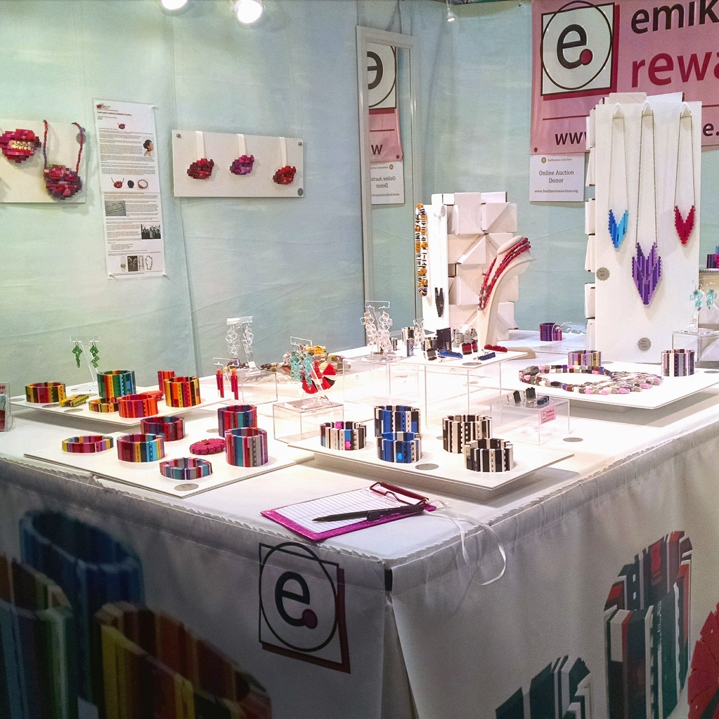  emiko o reware booth at Smithsonian Craft Show 2015 