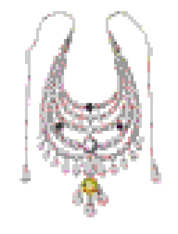 working process image of Cartier's Ceremonial necklace, 1928