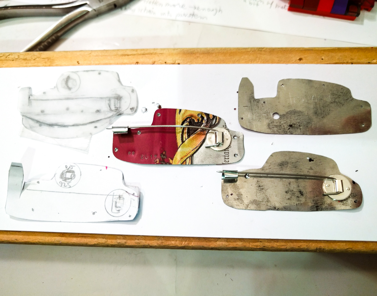 bench time! working out custom pinbacks