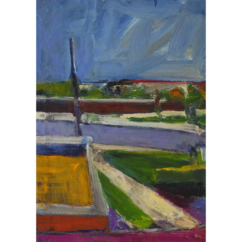 "Untitled Landscape" by Richard Diebenkorn, oil painting, 1957