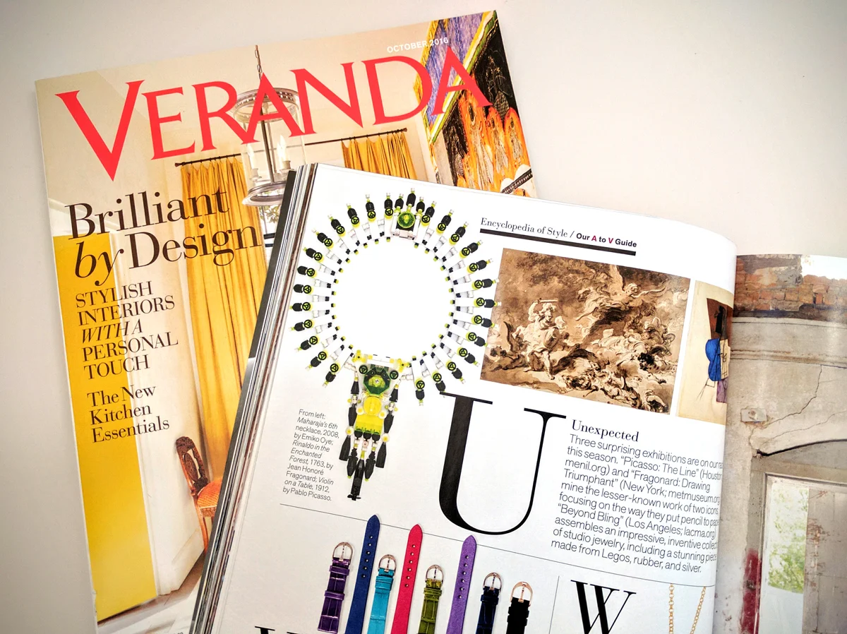 Veranda Magazine, Oct 2016