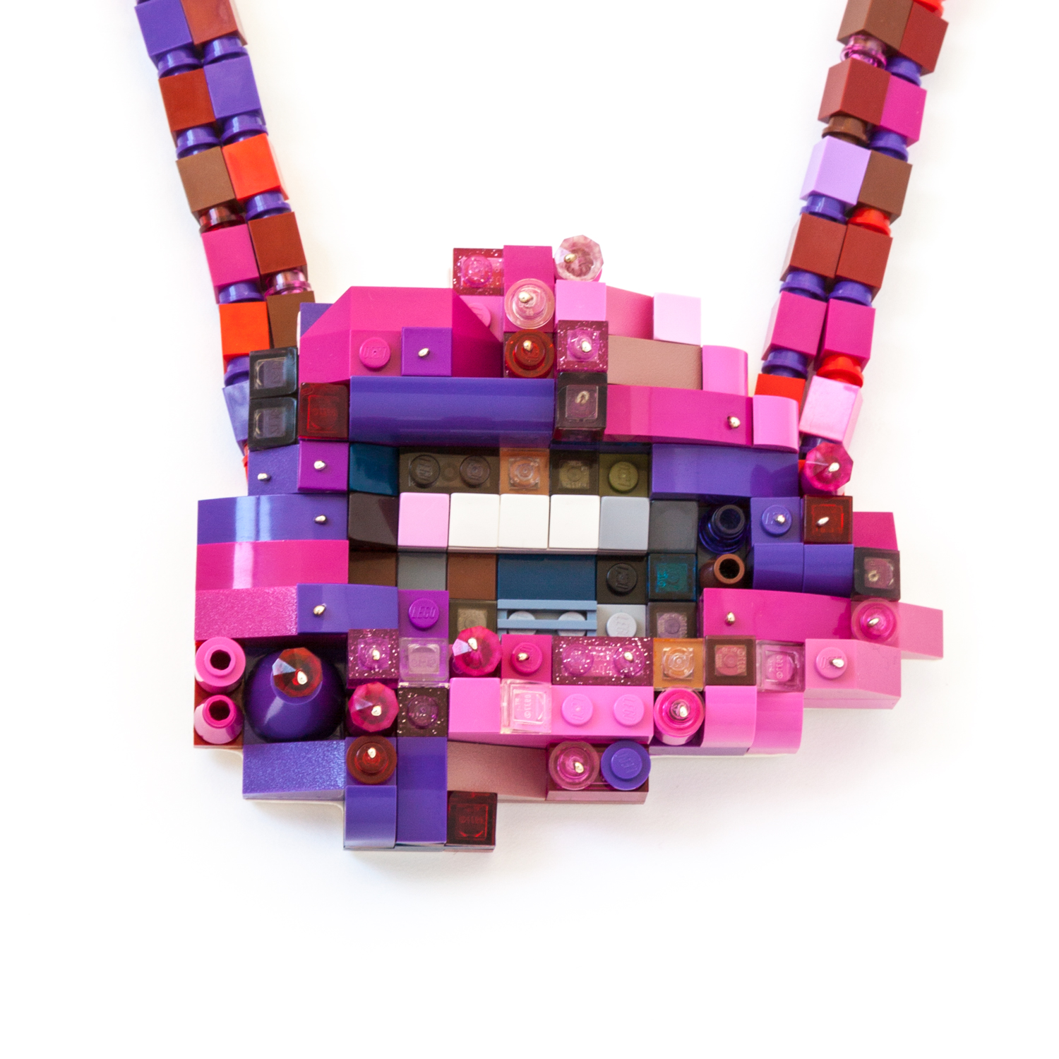 Kiss Me Kiss Me Kiss Me Lips Neckpiece