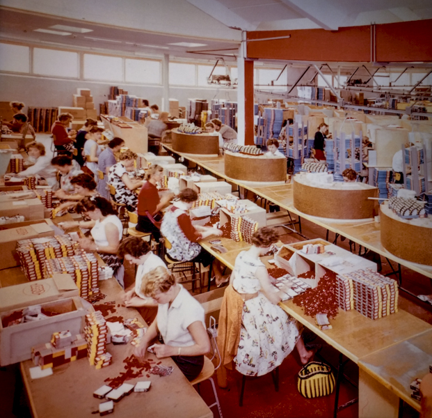 Early days of packaging kits by local women