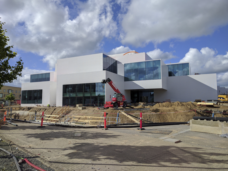 The LEGO House under construction