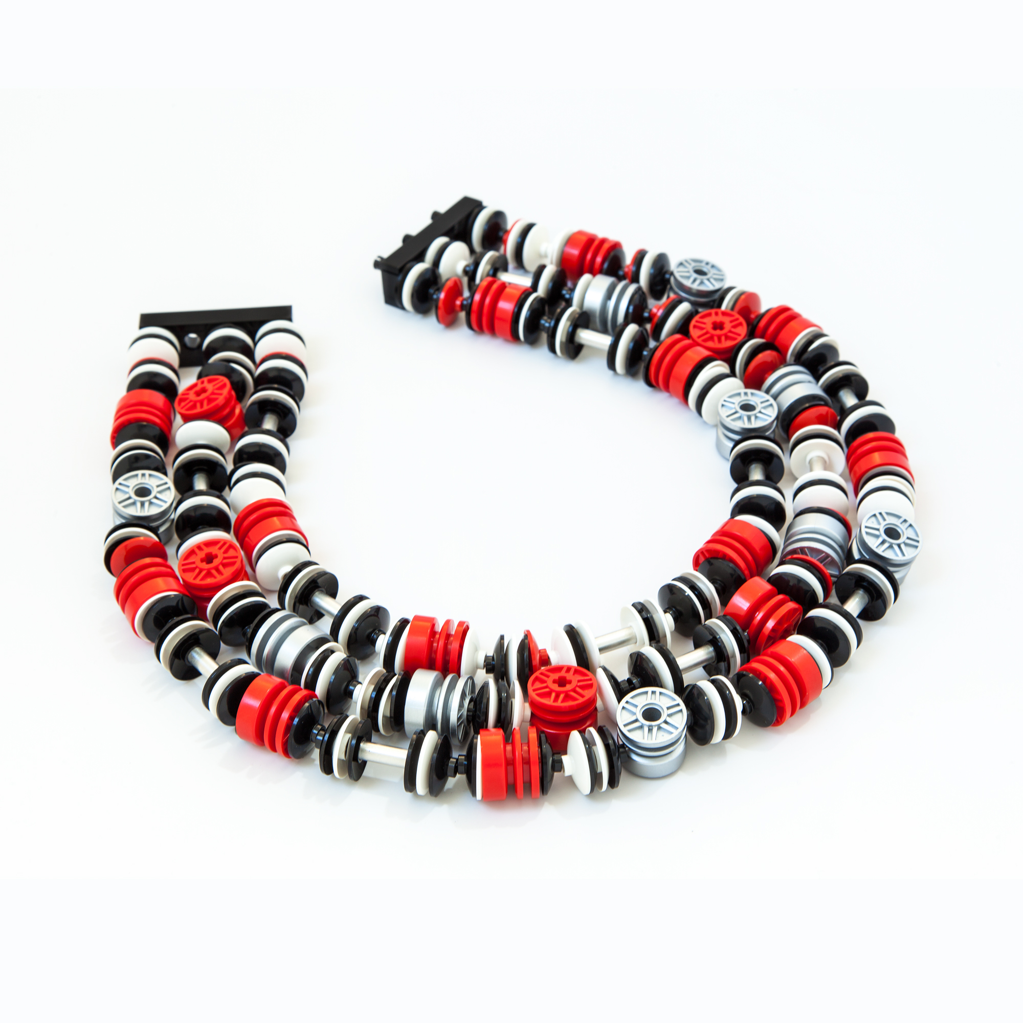 Checkers Hub Trio Necklace