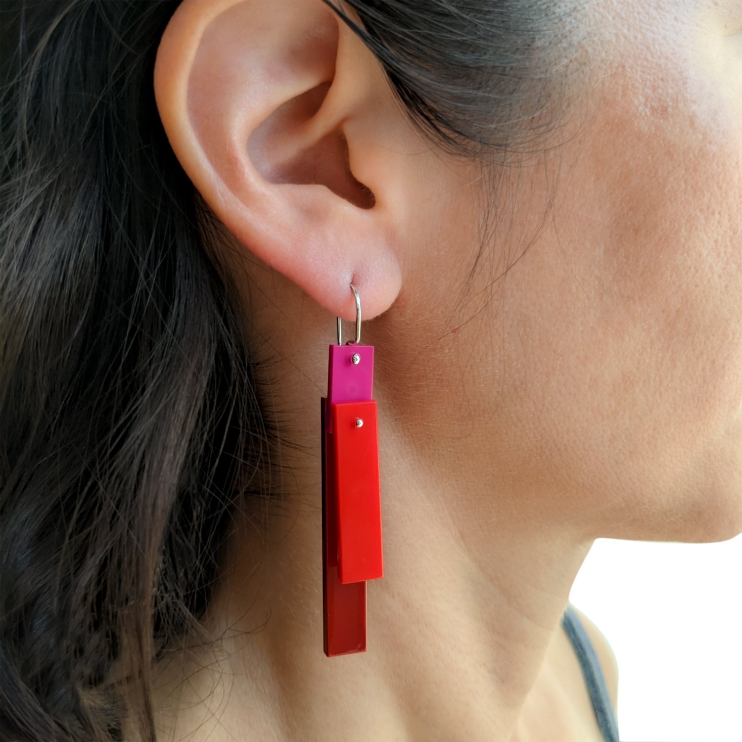 emikooreware Cayenne Tile Earrings