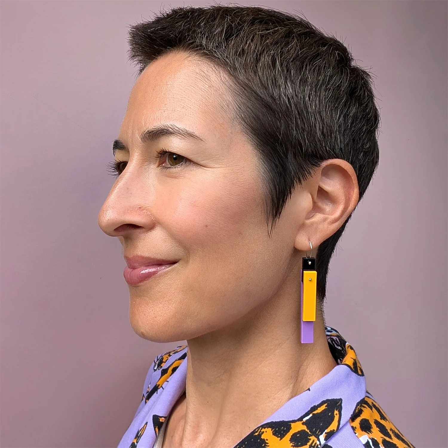 emikooreware Ocelet Tile Earrings