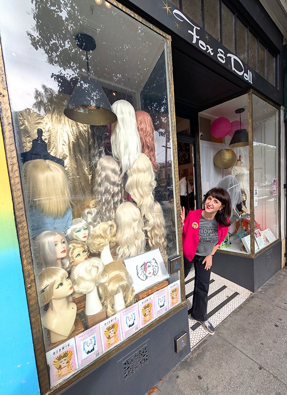 Fox & Doll Hedwig 25th Anniversary Window Display by Shana Astrachan